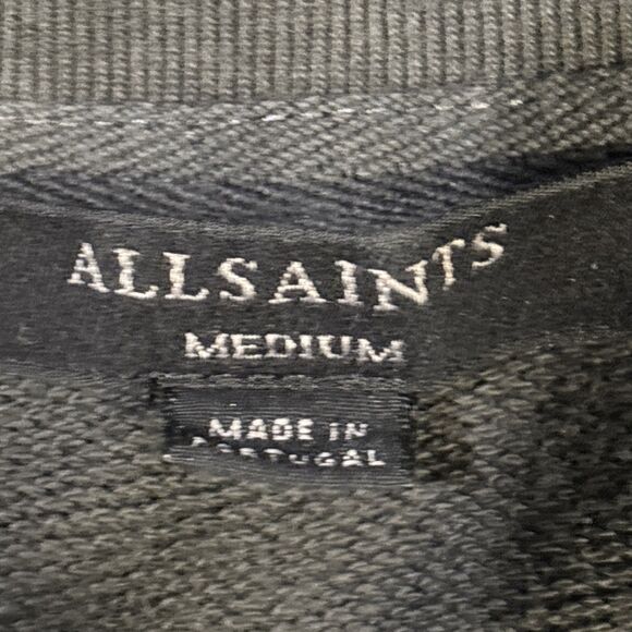 All Saints Ombre Stripes Lo Sweatshirt Women's Size Medium Gray Blue Pink Terry - Picture 12 of 14